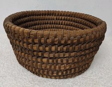 Ancien Panier A Pain - Panière Boudin  Tressé De Paille Vintage ( Réf : Hang)