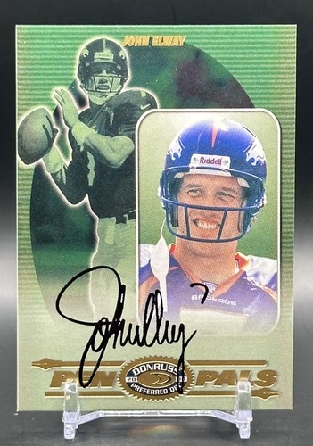 John elway auto card 2000 - auto,