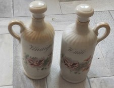 Huilier Vinaigrier en céramique craquelée, H22cm