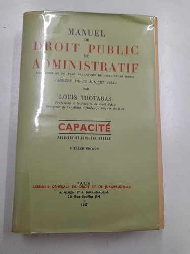 Manuel droit public et - de,
