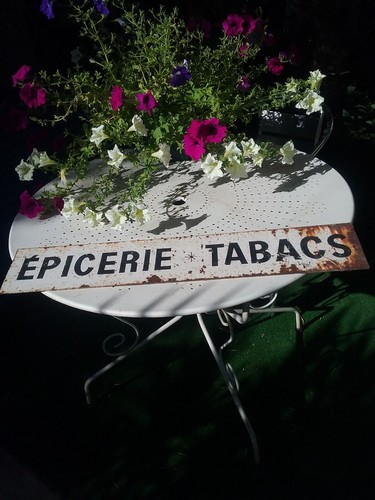Ancienne enseigne double - ancienne,