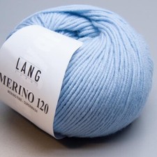 Lang Yarns Mérinos 120 - 20 - Ll 120m/50g - Grosseur D'Aiguille 3,5 - 4