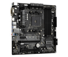 ASRock B450M Pro4‐F Micro ATX AM4 B450 DDR4 Ryzen 5000 Dual M.2 HDMI DVI VGA