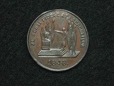 MEDAILLE CU. 24mm LOUIS NAPOLÉON ÉLU PRÉSIDENT PAR LE VOTE UNIVERSEL 1848