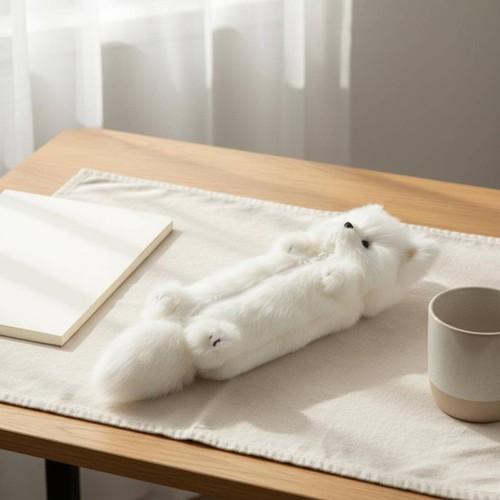 Trousse peluche renard - peluche, queue