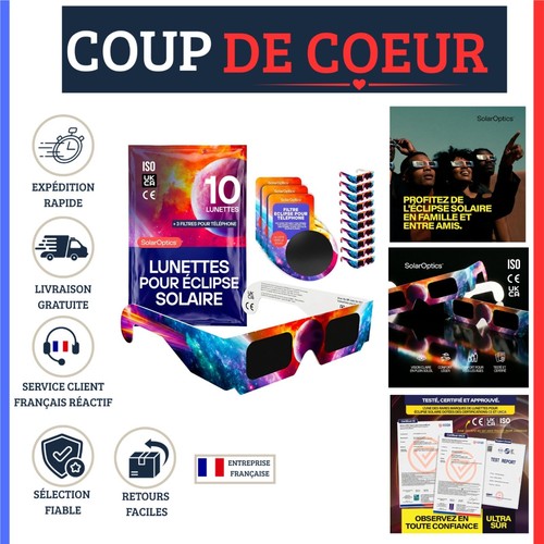 Lunettes éclipse solaire iso - solaire,