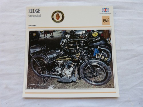 Fiche photo moto rudge 500 - fiche,