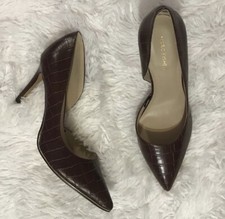 NWOB Marc Fisher Brown Croc