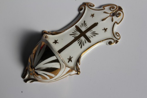 Bénitier porcelaine xixe - porcelaine,
