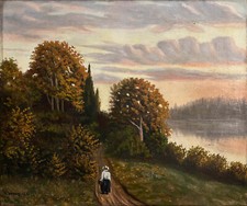 Tableau HST "Paysage animé en