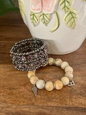 Lot Bracelets En Métal Et