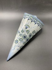 Ancienne Bouquetière En Faience KG Luneville Vase Mural Old Vintage French