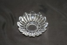 Bobèche ancienne en cristal transparent