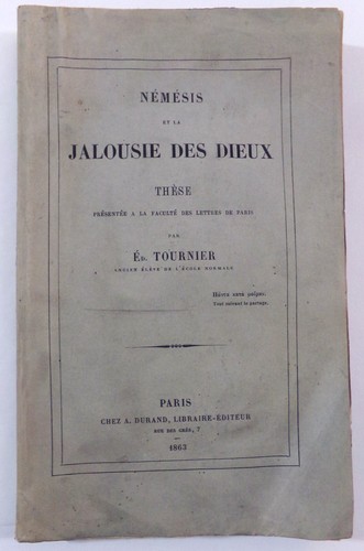 Tournier nemesis et - et, la