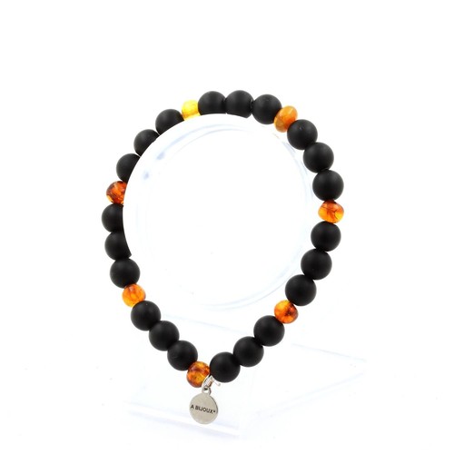 Bracelet perles ambre - bracelet,