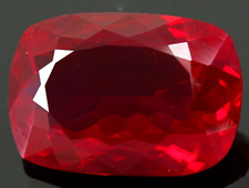 Pierre précieuse coussin naturel 30,45 ct certifié pigeon mogok rouge sang ru...