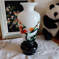 Vase Chinois Vintage En Verre De Pékin