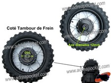 Roue Avant Axe 12mm Noire