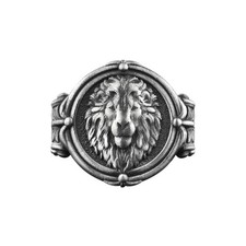 Bague chevalière homme tête