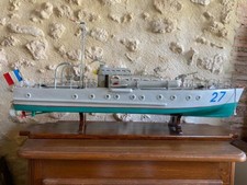 Militaria:Maquette bateau en bois: Vedette lance torpilles "27" Marine Nationale