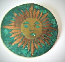 TRES RARE PENDENTIF MEXICAIN DE LOS BALLESTEROS SIGNE SOLEIL TURQUOISES1947