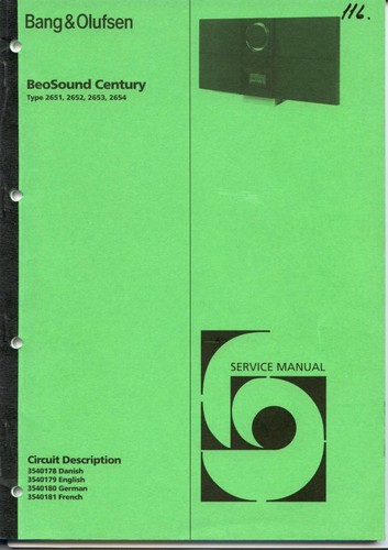 Service manual bang - manual,