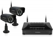 Caméra De Surveillance THOMSON 2 X 720P + Enregistreur Vidéo Sans Fil