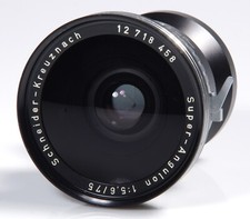 OBJECTIF GRAND FORMAT SCHNEIDER SUPER-ANGULON 5,6/75mm Wide Angle Lens 4x5