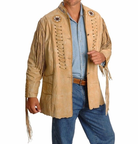 Hommes beige cuir vachette - cuir, de