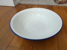 Bassine émaillée blanc à
