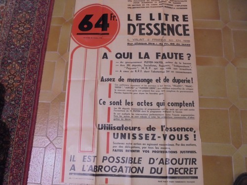 Affiche parti communiste - affiche,