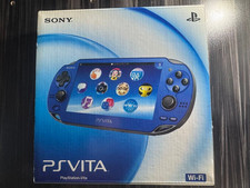 Sony PS Vita PCH-1000 ZA04 Sapphire Blue Wi-Fi Model Console w/ Box Japan Testé