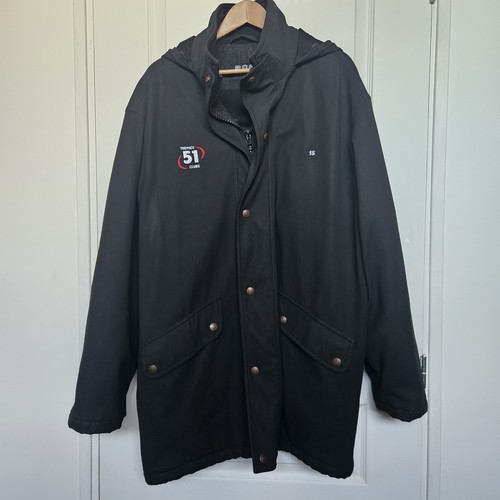 Parka manteau noir serge - parka,