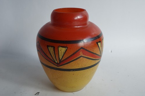 Vase émaillé legras art - vase,