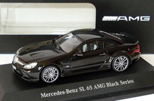 MERCEDES SL65 AMG R230 2008 BLACK SERIES OBSIDIAN MINICHAMPS B66963951 1:43 V12