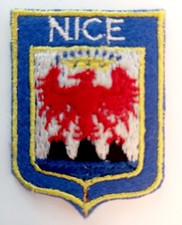 Écusson ancien NICE Alpes-Maritimes France - en feutrine brodée