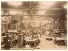 France, Fonderie, Matériel Industriel, A Identifier vintage albumen print Tira