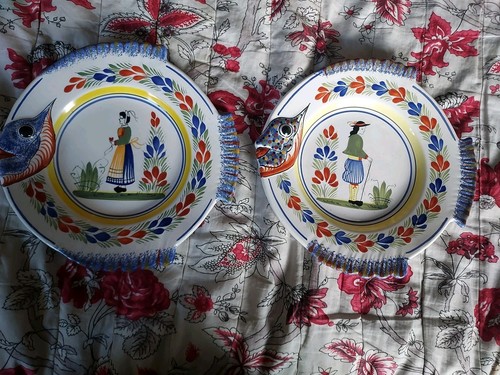 Assiettes faïence de - en,