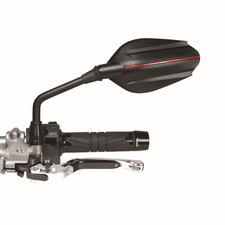 Rétroviseur moto Chaft Enjoy – Homologué – Réversible – Noir/Rouge – Réf. IN1002