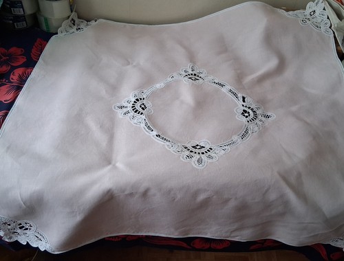 Ancienne nappe thé - nappe,