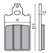 Paire Plaquette de Frein