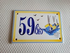 Plaque de rue numéro de