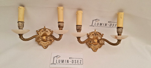 Paire anciennes appliques - anciennes,