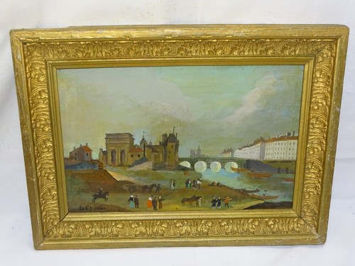 Ancienne huile sur toile hst - huile,