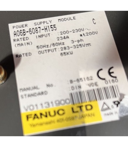 Fanuc a06b 6087 h155 - fanuc, a06b-6087-h155