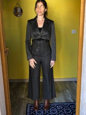 joli tailleur veste queue de pie pantalon taille haute INDIES taille 1 neuf