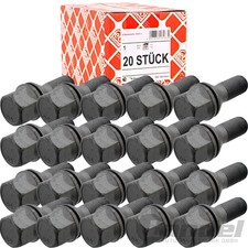 20x Febi Vis de Roue Cone