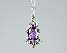 Argent pendentif art déco - pendentif,