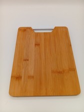 Planche à découper en bois avec poignée métal – Plateau rustique cuisine