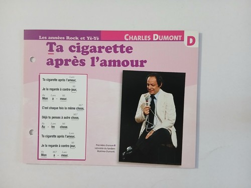 Carte fiche charles dumont - charles,